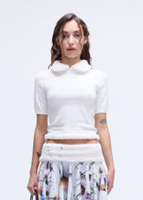 White Knit Top