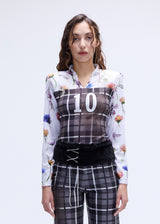 Plaid-Mud&Flower College Jersey