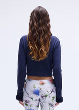 Navy Knit Cardigan