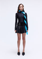 Black Rink Mini Skirt
