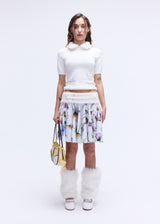 Flower Rink Mini Skirt