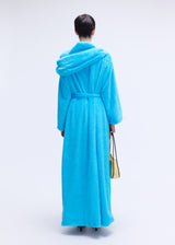 Blue Faux-Fur Coat
