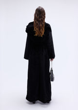 Black Faux-Fur Coat