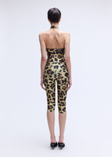 Leopard Midi Fur Belt tights