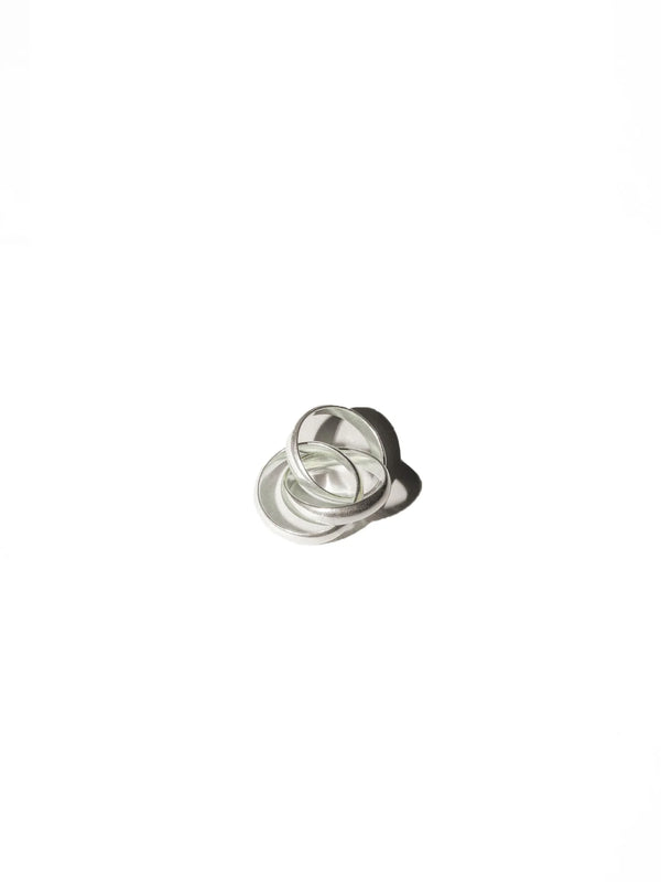 Silver Layered Ring