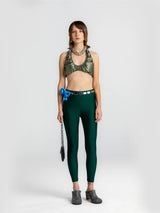 Bow Maxi Dark Green Tights