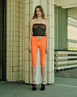 BLACK SPIRAL RED FLORAL DESIGN TOP