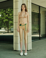 NUDE FLORAL DESIGN TIGHTS