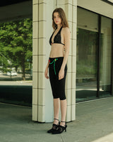 BLACK FLORAL DESIGN TIGHTS