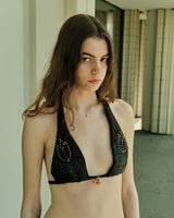 Black Triangle Yorgan Bra