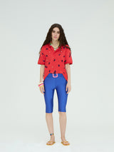 RED EMBROIDERY POLO SHIRT