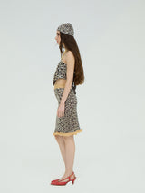 LEOPARD SEQUIN BANDANA TOP