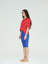 RED EMBROIDERY POLO SHIRT