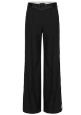 Black Yorgan Belt Pants