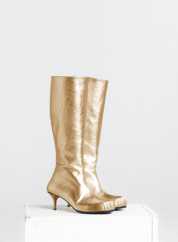 Gold Ballet Under-Knee Boot