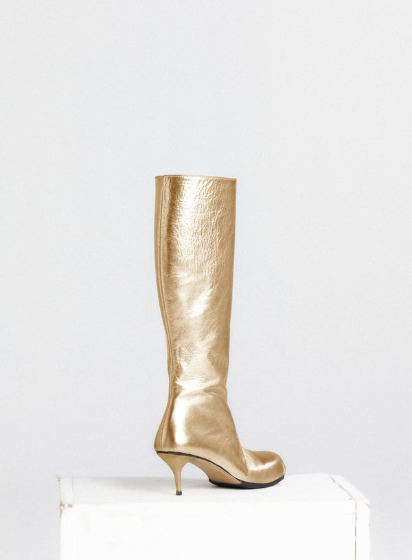 Gold Ballet Under-Knee Boot