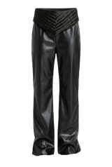 Yorgan Scarf Leather Pant
