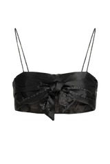 Black Bow Yorgan Bra