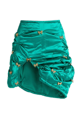 Green Yorgan Drapped Skirt