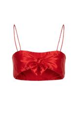 Red Bow Yorgan Bra