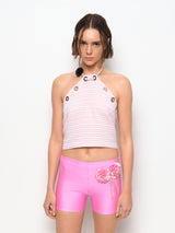 Pink Pesthemal Eyelet Top