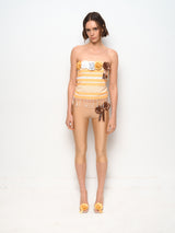 Nude Ribbon midi tights