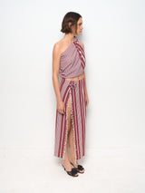 Pesthemal Burgundy Maxi Skirt