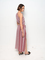 Pesthemal Burgundy Maxi Skirt