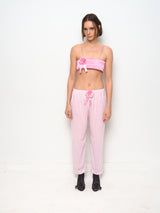 Pink Raf Ribbon Striped Trousers