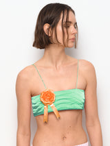 Green Ribbon yorgan bra