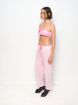 Pink Raf Ribbon Striped Trousers