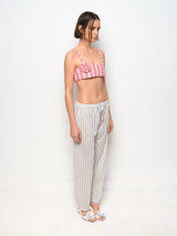 Grey Raf Ribbon Striped Trousers