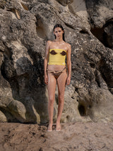 Yellow Spiraldesign Top