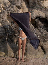 Handstitched Black Yorgan Towel
