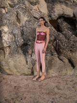 Pink Pearlwork Tights