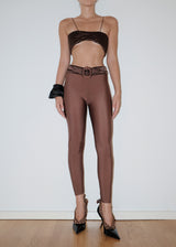 Brown Yorgan Belt Maxi Tights