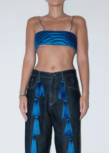 Deep Blue Yorgan Bra