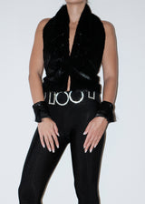 Black Monno Fur Top