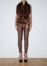 Brown Monno Fur Top