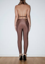 Brown Rebecca Fur Tights