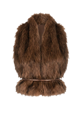Brown Monno Fur Top