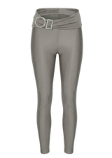 Gray Crystal Belt Maxi Tights