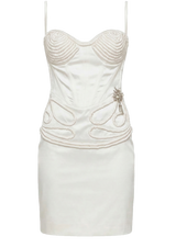 Exclusive White Satin Dress