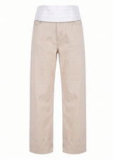 Cummerbund Beige Jeans