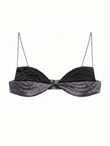 Black-Gray Oyster Bra
