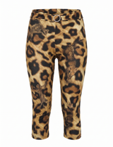 LEOPARD WILD CAPRI TIGTHS