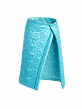 Aqua Blue Knee-length Skirt