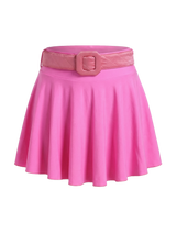 NEON PINK MINI YORGAN BELT SKIRT