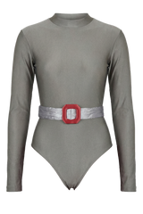 GRAY LONG SLEEVE YORGAN BELT BODY