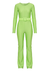 NEON GREEN FLARED BODYSUIT